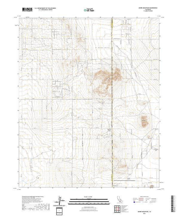 USGS Topographic Map – Adobe Mountain
