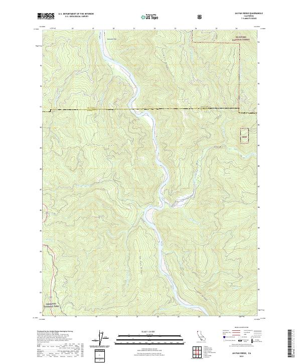 USGS Topographic Map – Ah Pah Ridge