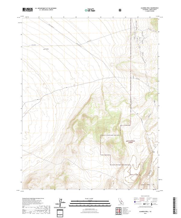 USGS Topographic Map – Alameda Well