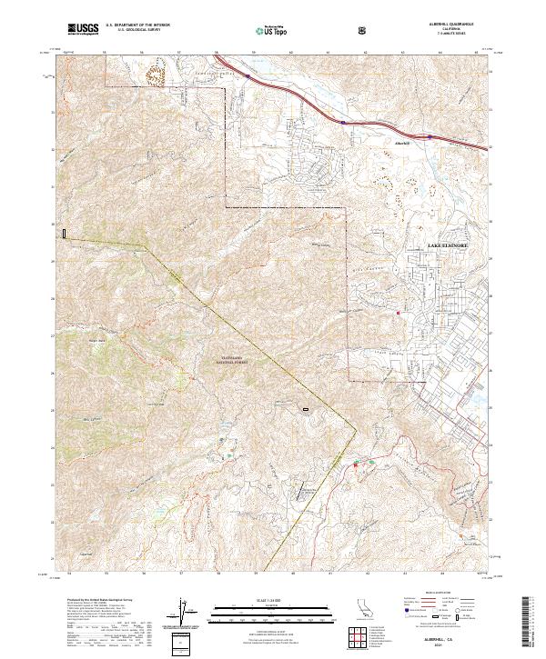 USGS Topographic Map – Alberhill