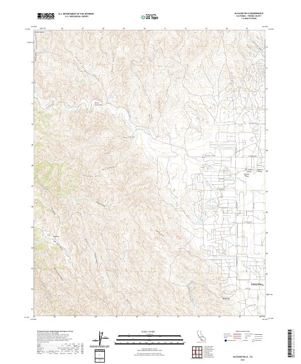 USGS Topographic Map – Alcalde Hills