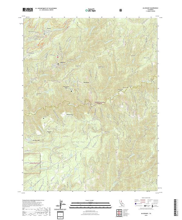 USGS Topographic Map – Alleghany
