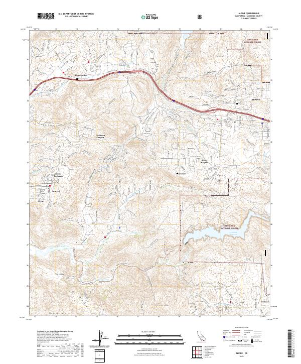 USGS Topographic Map – Alpine