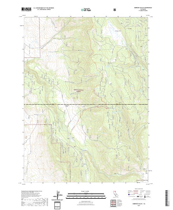 USGS Topographic Map – Ambrose Valley