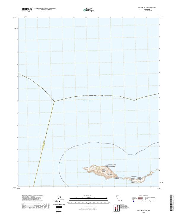 USGS Topographic Map – Anacapa Island