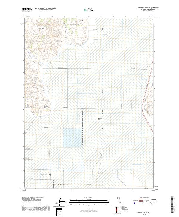 USGS Topographic Map – Anderson Mountain