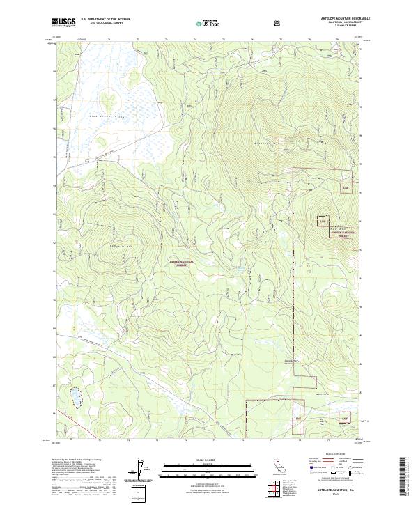 USGS Topographic Map – Antelope Mountain
