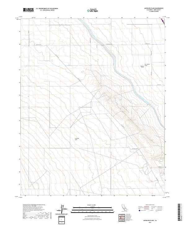 USGS Topographic Map – Antelope Plain