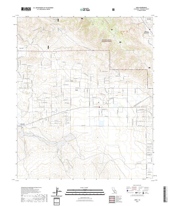 USGS Topographic Map – Anza