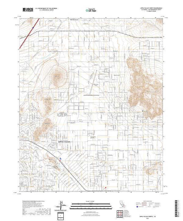 USGS Topographic Map – Apple Valley North