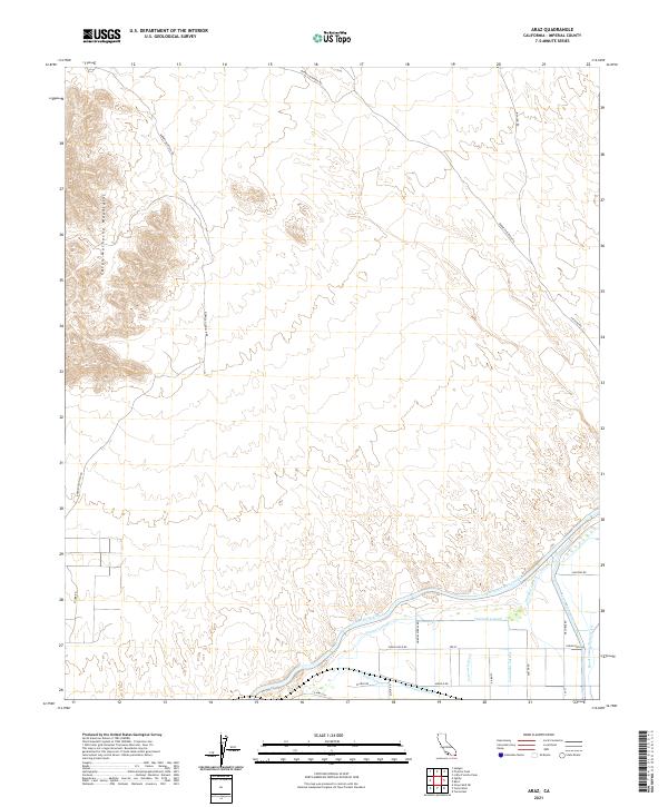 USGS Topographic Map – Araz