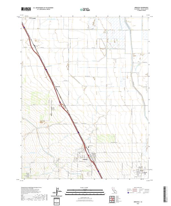 USGS Topographic Map – Arbuckle