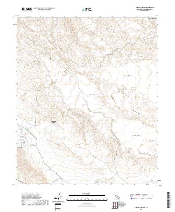 USGS Topographic Map – Arroyo Tapiado