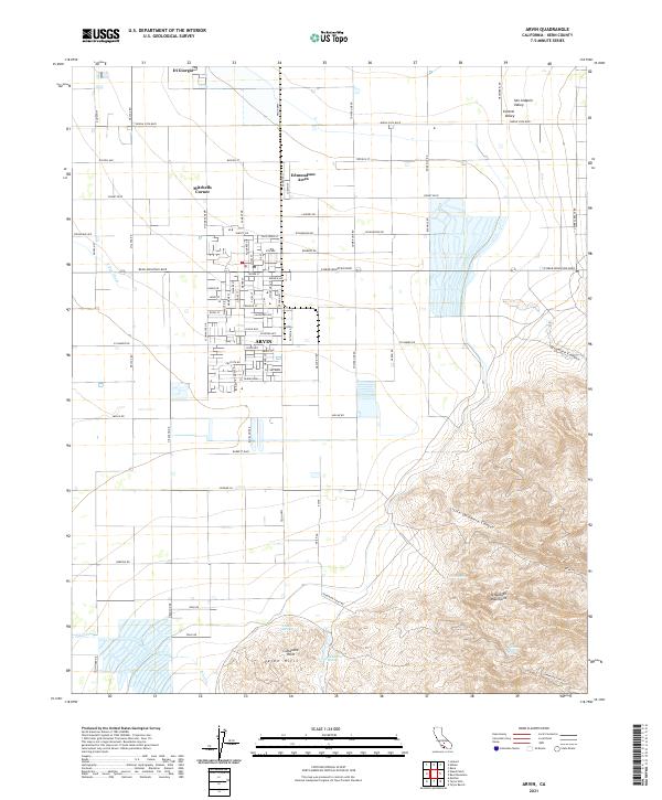 USGS Topographic Map – Arvin