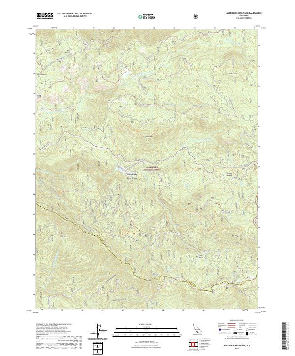 USGS Topographic Map – Ascension Mountain