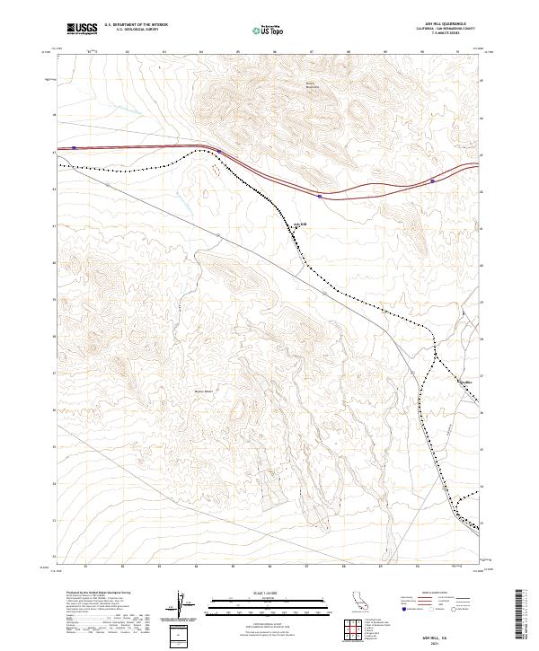 USGS Topographic Map – Ash Hill