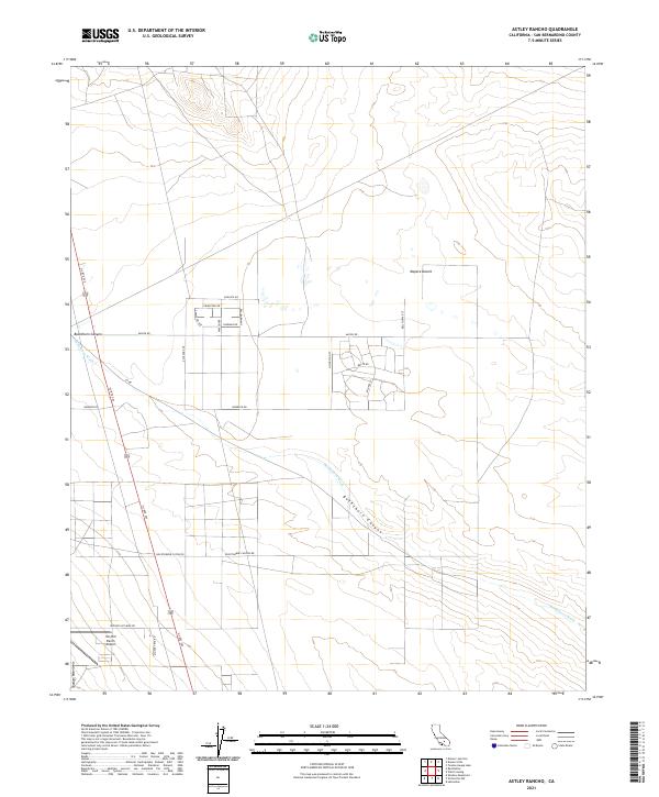 2021 Map of Astley Rancho, 2021 Print