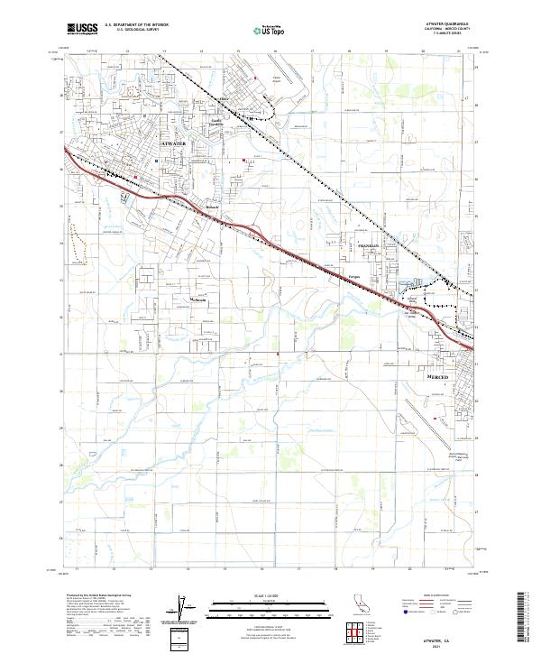 USGS Topographic Map – Atwater