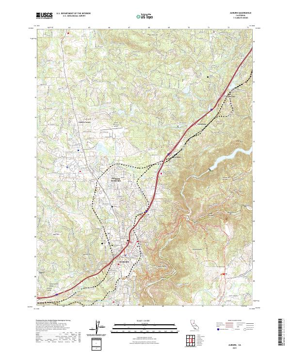 USGS Topographic Map – Auburn
