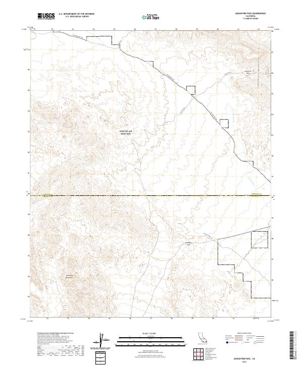 USGS Topographic Map – Augustine Pass
