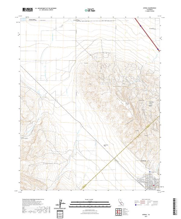 USGS Topographic Map – Avenal