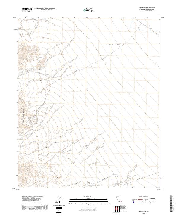 2021 Map of Aztec Mines, 2021 Print