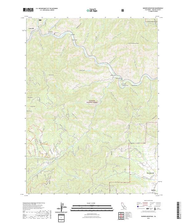 USGS Topographic Map – Badger Mountain