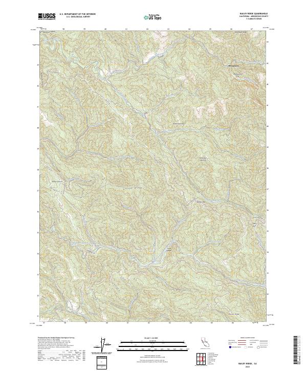 USGS Topographic Map – Bailey Ridge