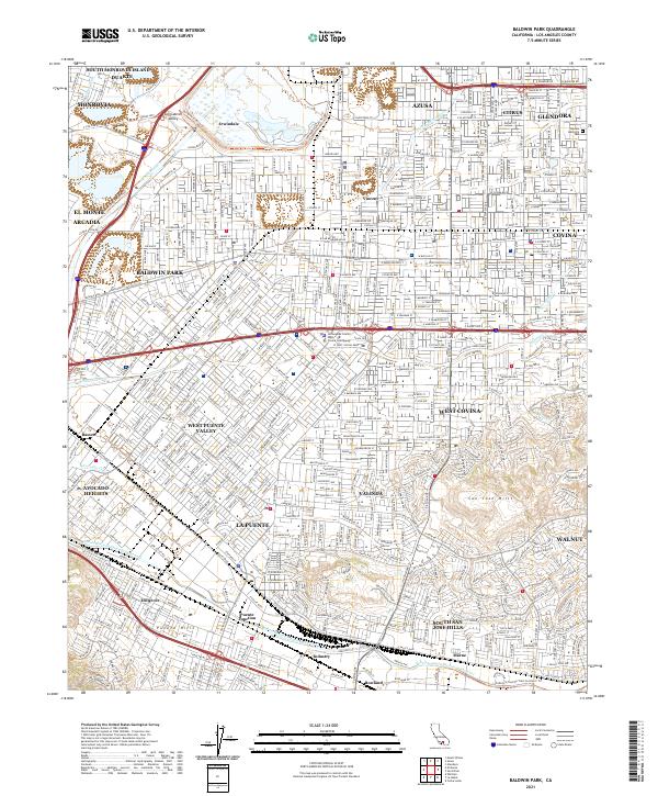 USGS Topographic Map – Baldwin Park