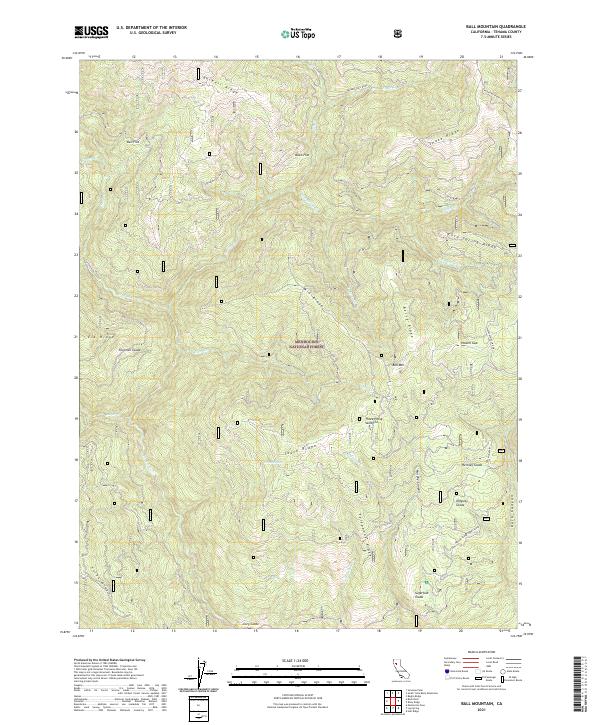 USGS Topographic Map – Ball Mountain