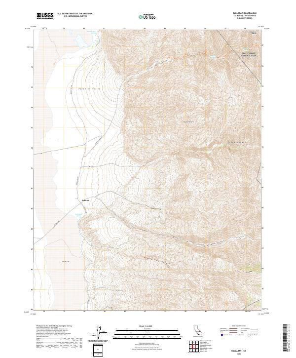 USGS Topographic Map – Ballarat