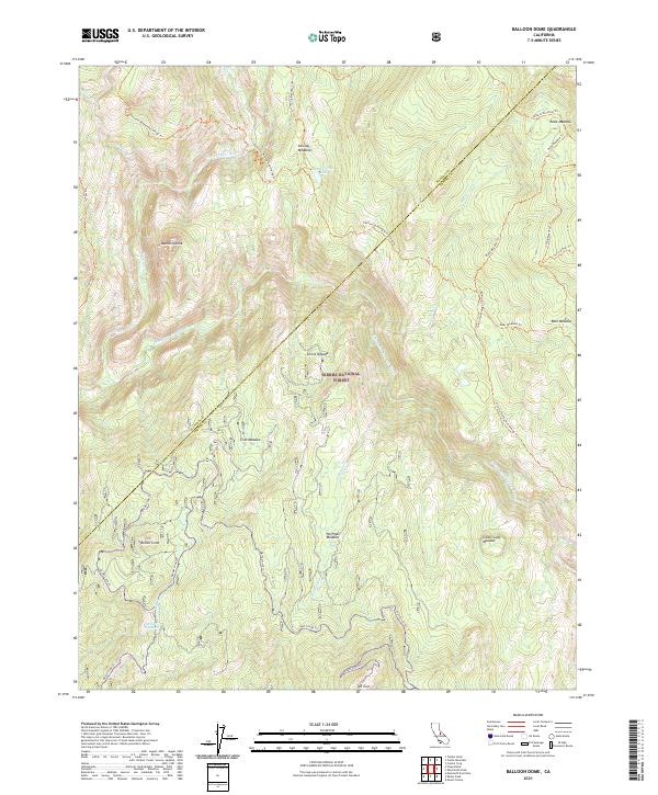 USGS Topographic Map – Balloon Dome