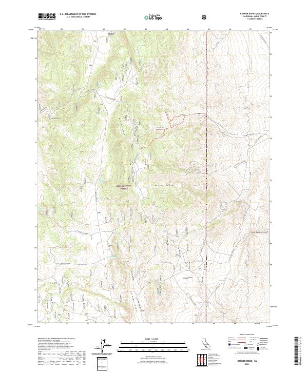 USGS Topographic Map – Banner Ridge