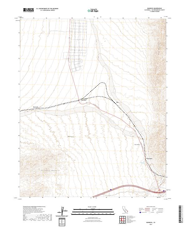 USGS Topographic Map – Bannock