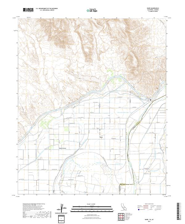 USGS Topographic Map – Bard
