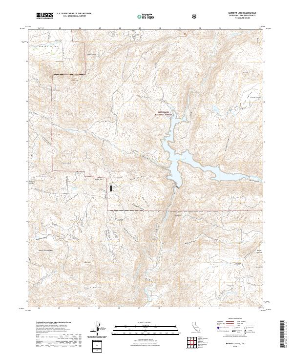 USGS Topographic Map – Barrett Lake