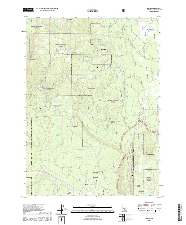 USGS Topographic Map – Bartle