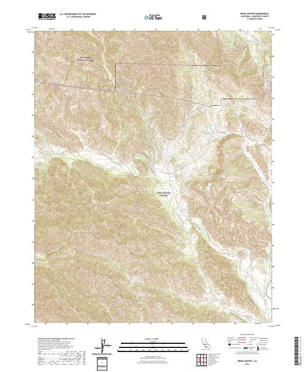 USGS Topographic Map – Bear Canyon