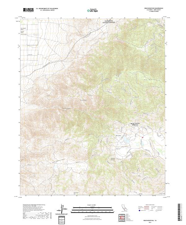 USGS Topographic Map – Bear Mountain