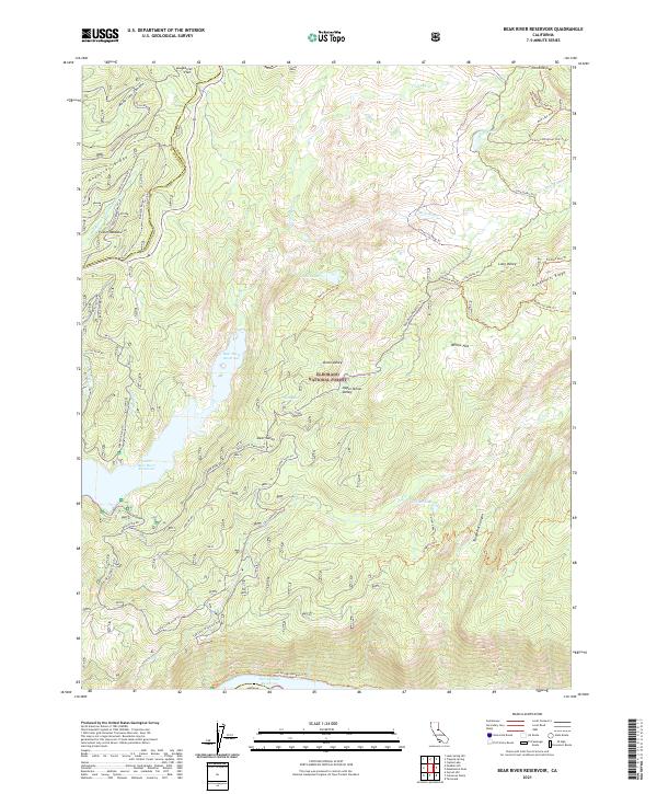 USGS Topographic Map – Bear River Reservoir