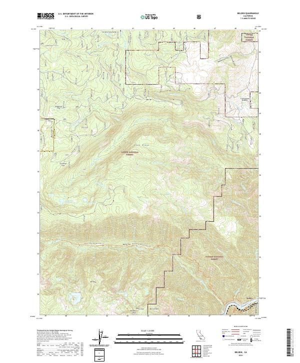 USGS Topographic Map – Belden