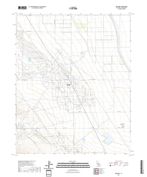 USGS Topographic Map – Belridge