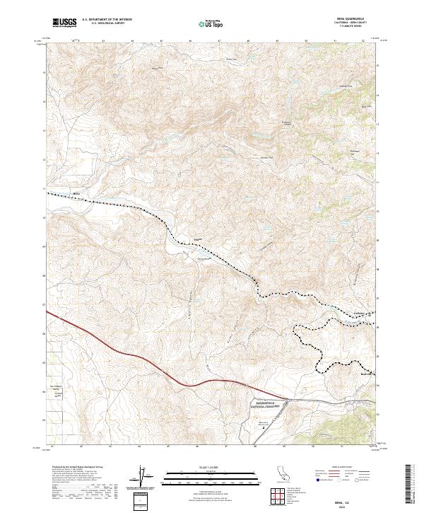 USGS Topographic Map – Bena