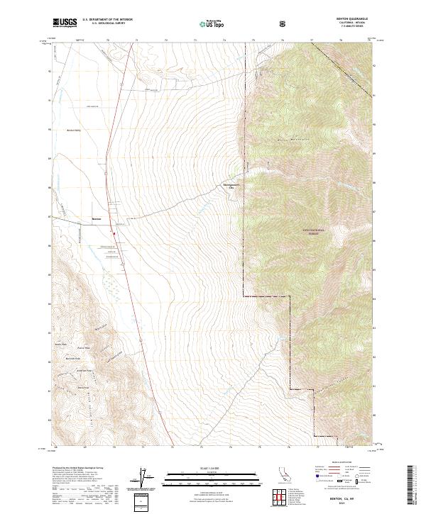USGS Topographic Map – Benton
