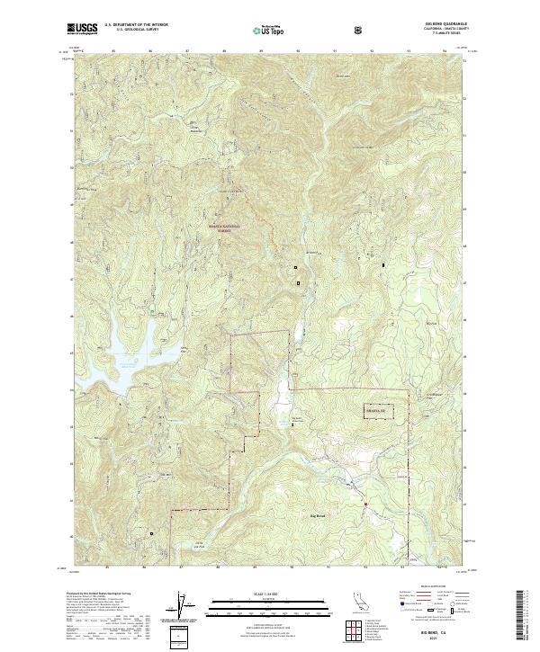 USGS Topographic Map – Big Bend