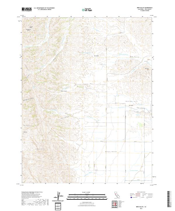 USGS Topographic Map – Bird Valley