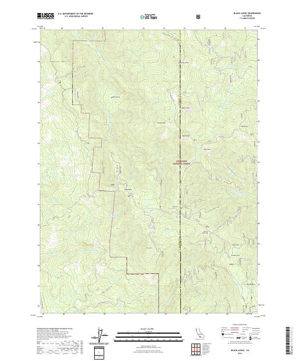 USGS Topographic Map – Black Lassic