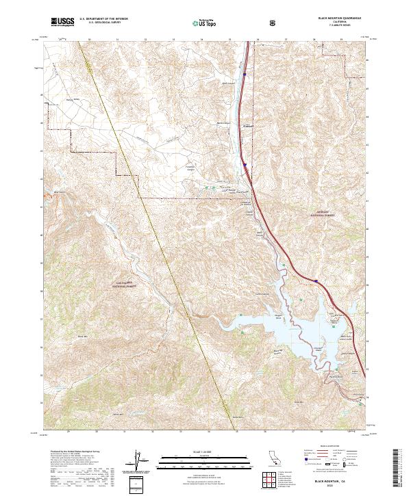 USGS Topographic Map – Black Mountain