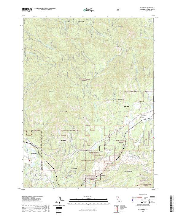 USGS Topographic Map – Blairsden