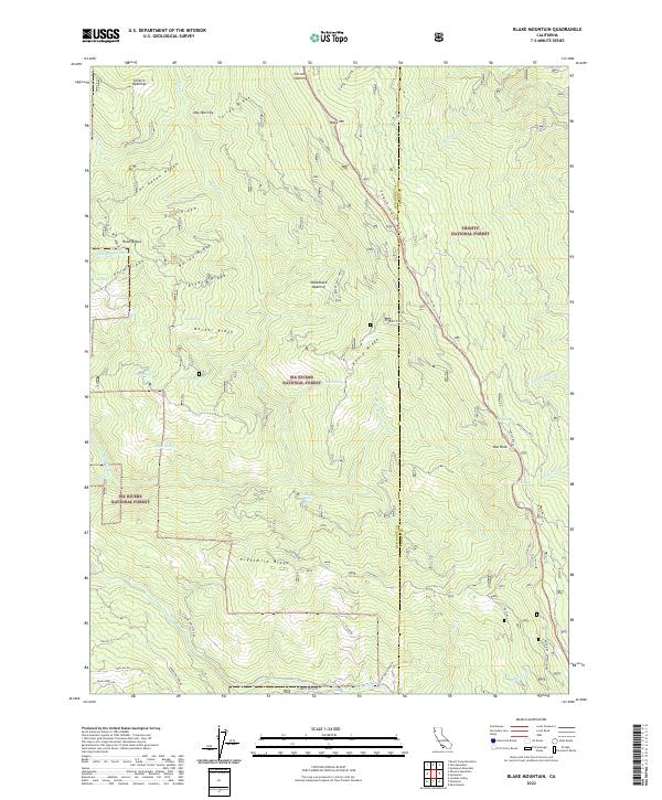 USGS Topographic Map – Blake Mountain